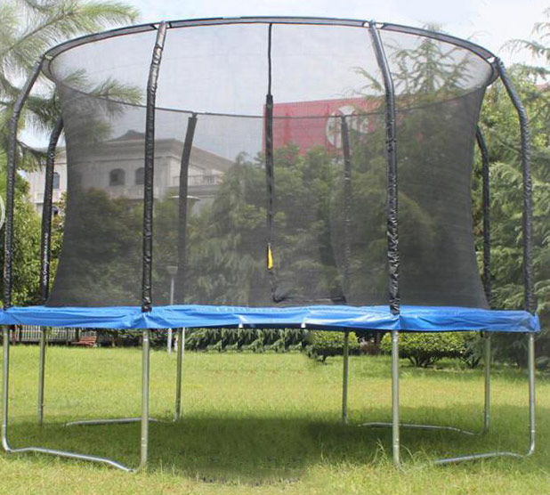 Air League 14ft Trampoline with Enclosure Blue - Image 2