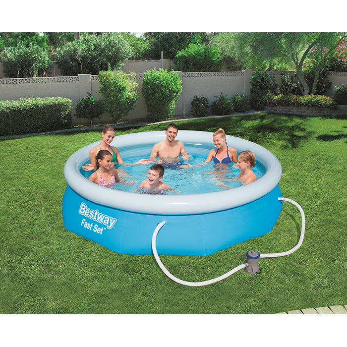 BestWay 10ft x 30inch Fast Set™ Above Ground Swimming Pool With Filter
