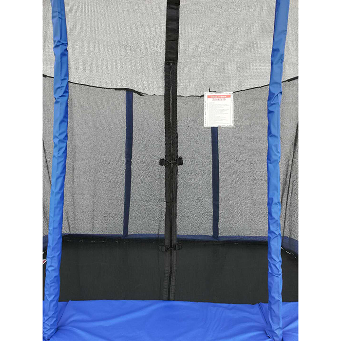 Velocity 7x10ft Blue Rectangular Trampoline With Safety Enclosure