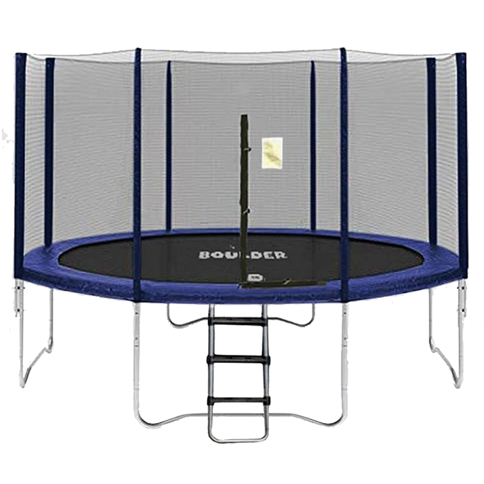 Big Air Boulder 14ft Round Trampoline with Enclosure