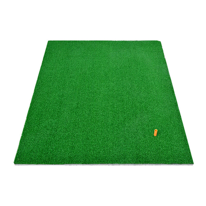 Hillman Golf Artificial Turf Large Practice Mat with Rubber Tee