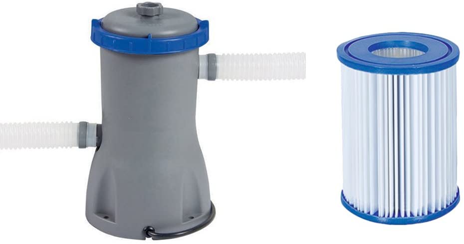 Bestway 9ft 10” Rectangular Above Ground Steel Pro Swimming Pool Set