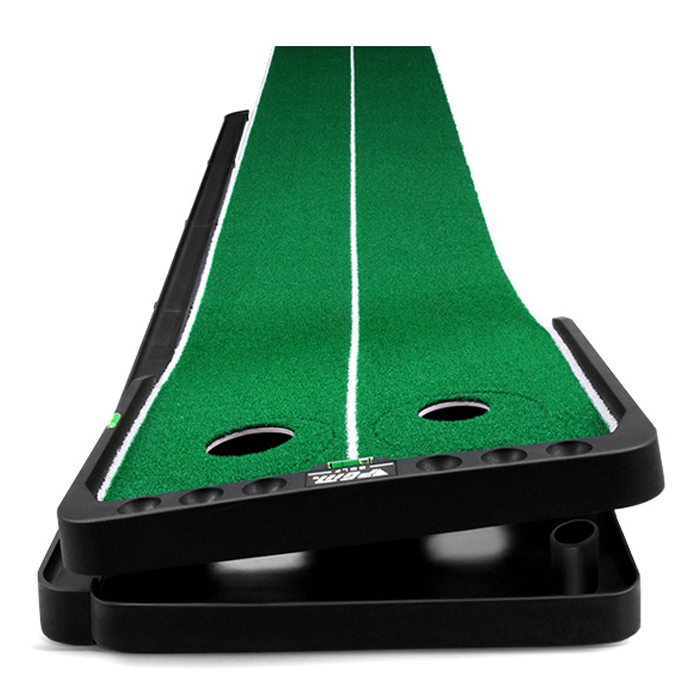 Hillman PGM 3m Adjustable Slope Golf Putting Trainer with Auto Ball Return