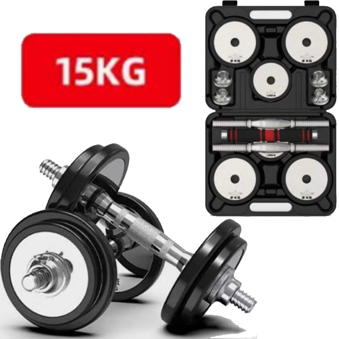 IronMan 15kg Chrome Steel Adjustable Dumbbell Sets