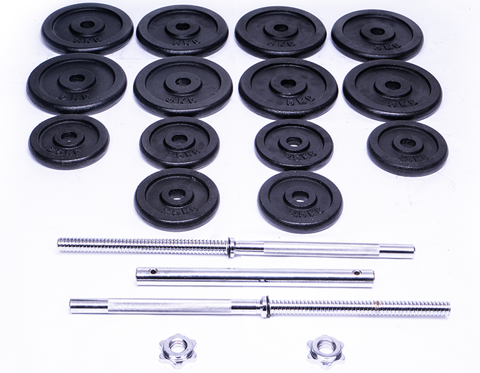 Ironman 60kg Standard Three-Piece Barbell Set