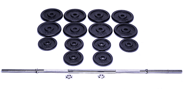 Ironman 60kg Standard Three-Piece Barbell Set