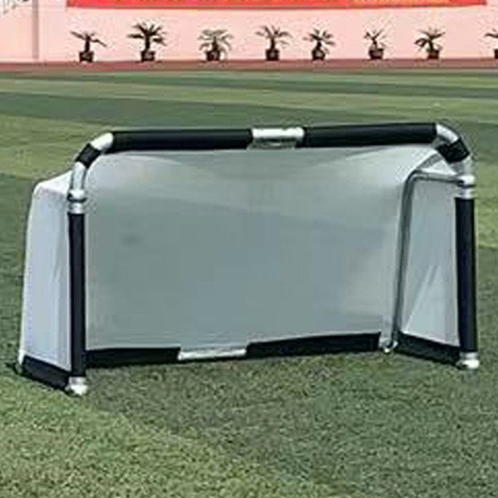 Hillman 6ft x 4ft Aluminium Folding Football Goals - 2 Pack
