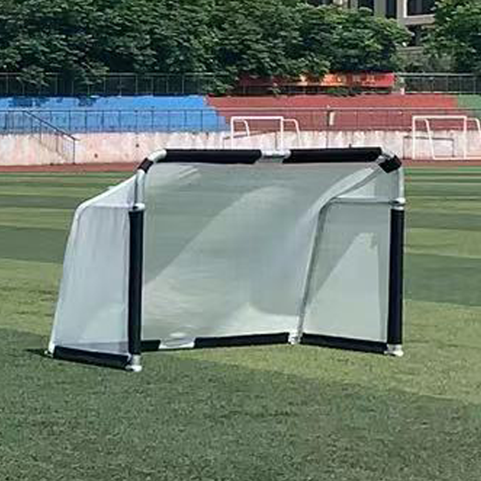 Hillman 6ft x 4ft Aluminium Folding Football Goals - 2 Pack