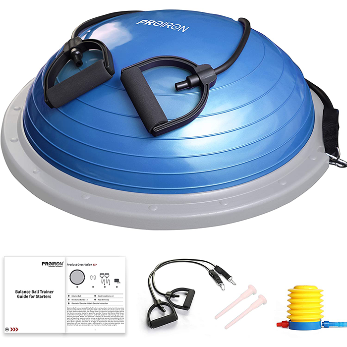 PROIRON Balance Trainer Blue with Resistance Bands & Pump
