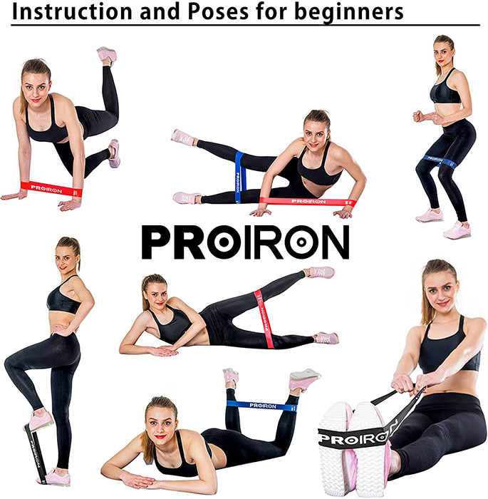 PROIRON Resistance Loop Band Set - 5 Exercise Bands