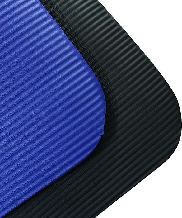 PROIRON 15mm High Density Exercise Mat with Carrying Strap - Blue