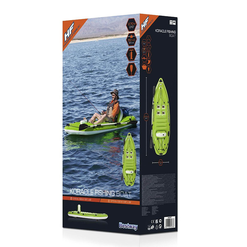 Bestway Hydro‑Force™ Koracle™ X1 - 1 Person Sit‑On Inflatable Fishing Kayak Set