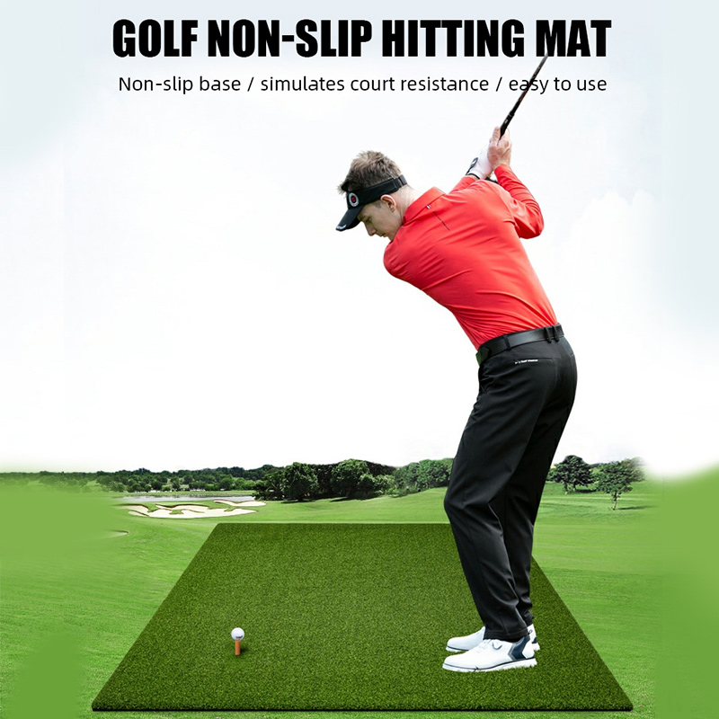 Hillman Golf 1.5m Deluxe Practice Mat with Rubber Tee