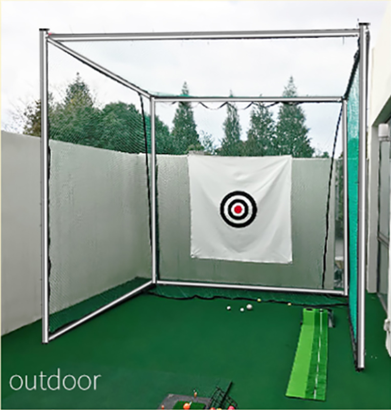 Hillman PGM 3m Semi-Commercial Golf Practice Cage & Net with Target and Stainless Steel Poles