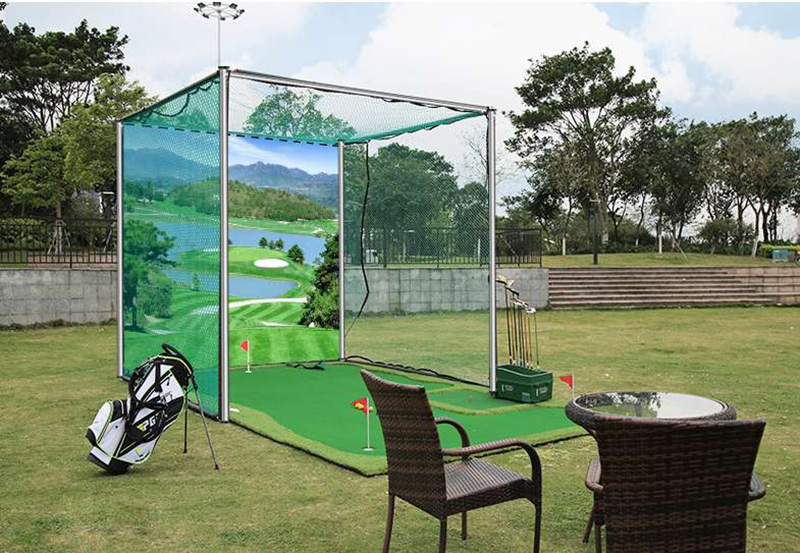 Hillman PGM 3m Semi-Commercial Golf Practice Cage and 1.25m Practice Mat Package