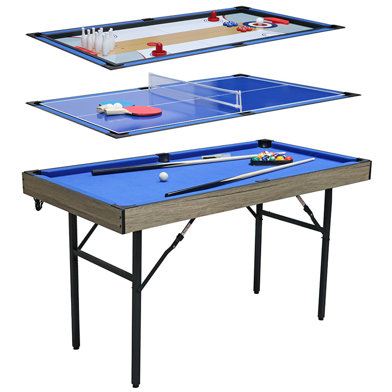 Walker & Simpson 4.5ft 5in1 Multi-Games Table with Folding Legs
