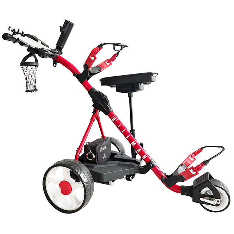 Hillman Lithium Caddie Red Electric Golf Trolley