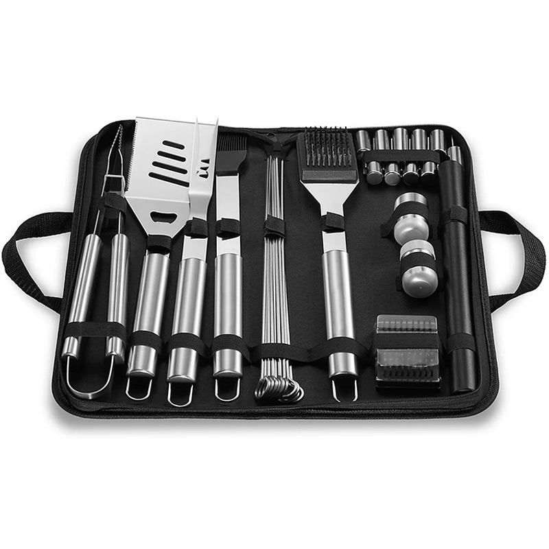 Embermann Prestige 6 Burner Gas Barbecue with Side Burner, Free Heavy-Duty Cover & Deluxe BBQ Tool Set