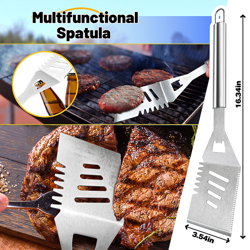 Embermann Prestige 6 Burner Gas Barbecue with Side Burner, Free Heavy-Duty Cover & Deluxe BBQ Tool Set