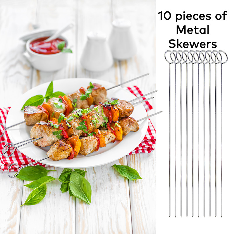 Embermann Prestige 6 Burner Gas Barbecue with Side Burner, Free Heavy-Duty Cover & Deluxe BBQ Tool Set