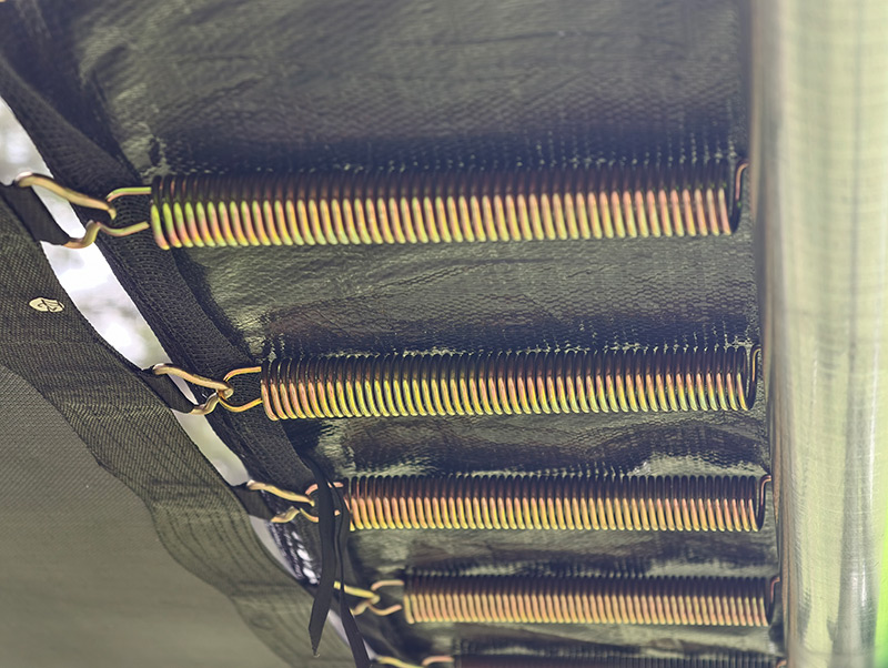 5x7ft Rectangular Trampoline with Safety Enclosure Black FREE Ladder & Basketball Game