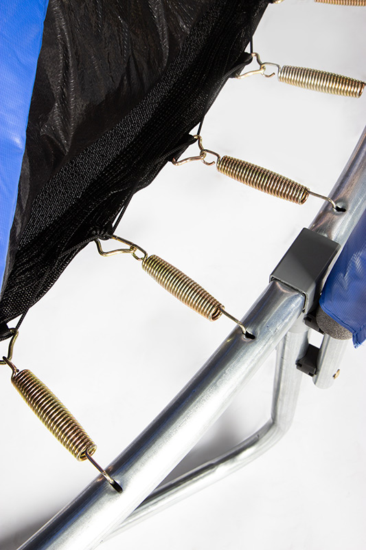 Amigo 10ft Trampoline with Enclosure Free Shoe Tidy & Ladder – Blue