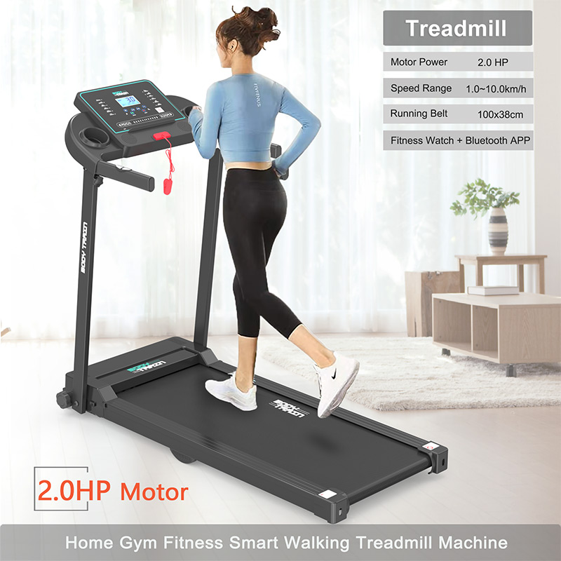 BodyTrain S80 Motorised Folding Bluetooth Treadmill