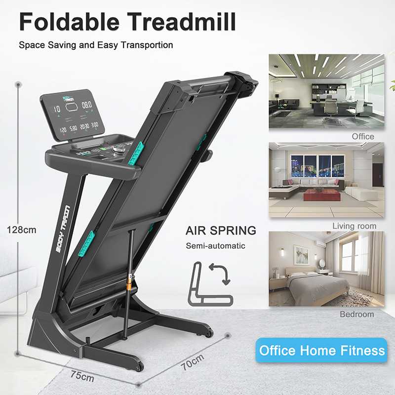 BodyTrain 7008 Motorised Folding Bluetooth Treadmill