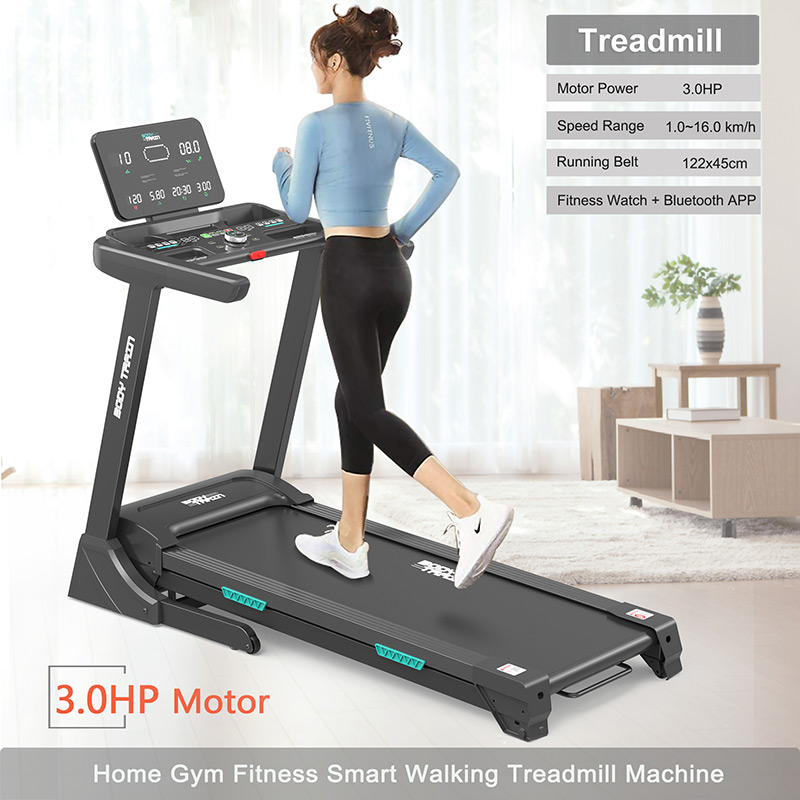 BodyTrain 7008 Motorised Folding Bluetooth Treadmill
