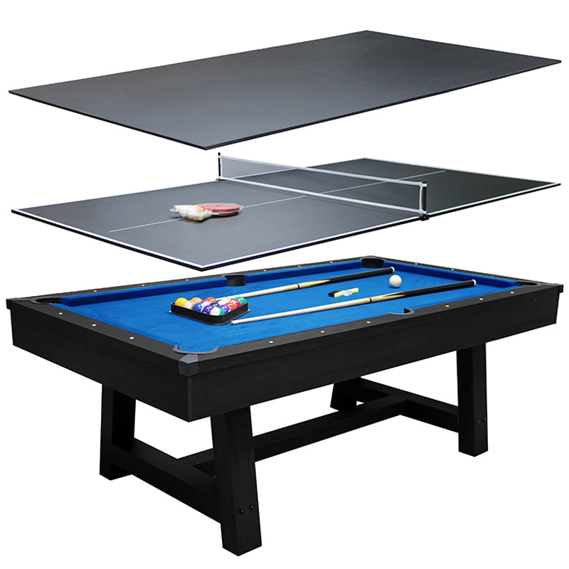 Deluxe 7ft Pool Table with Dinning Top and Table Tennis