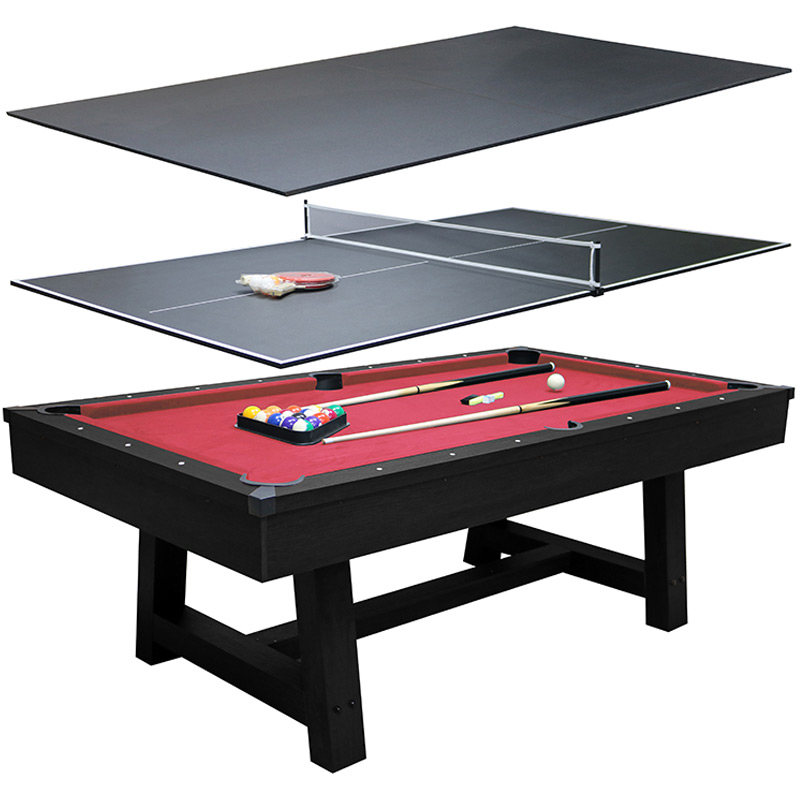 Deluxe 7ft Pool Table with Dinning Top and Table Tennis