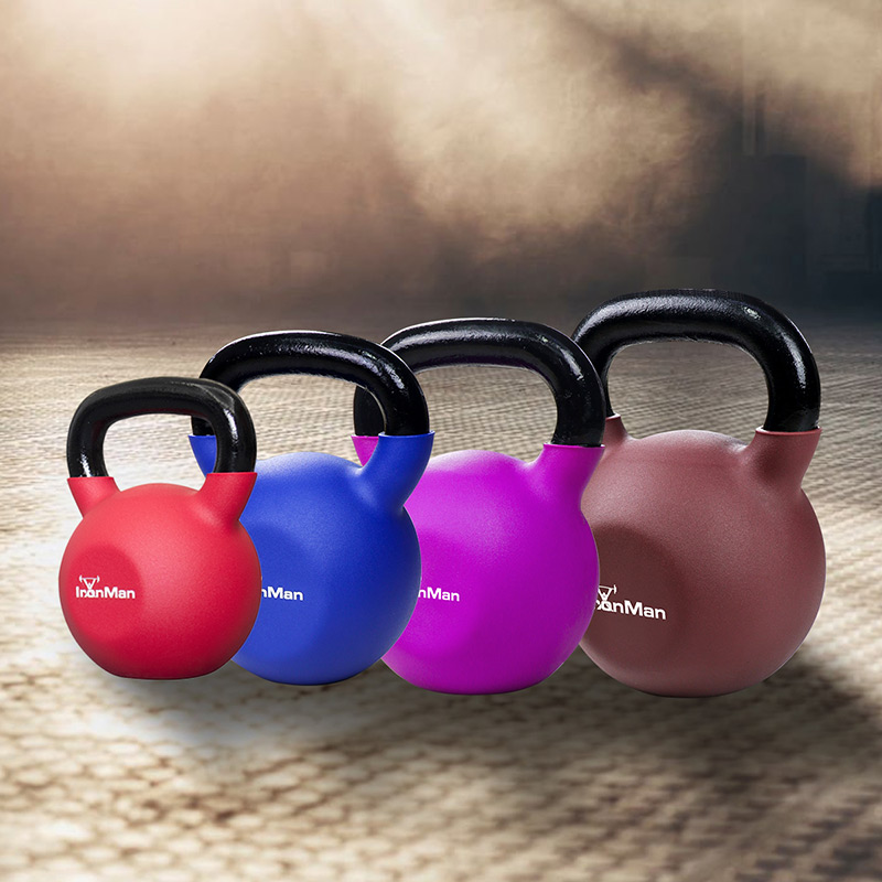 Ironman 32kg Cast Iron Coated Kettlebell