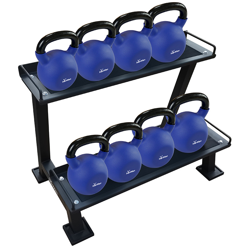 IronMan Two-Tier Kettlebell Storage Rack