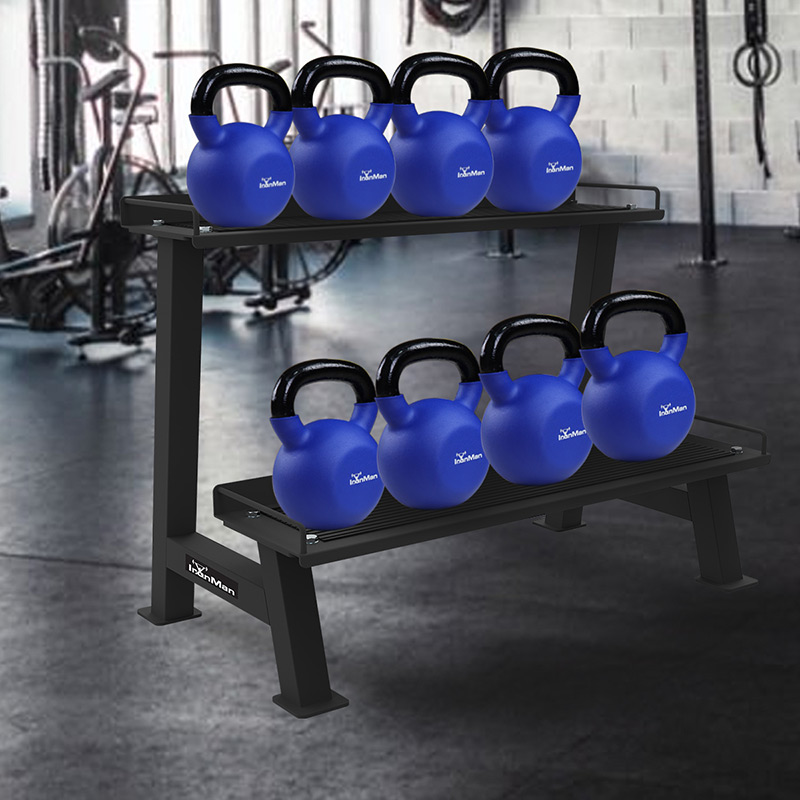 IronMan Two-Tier Kettlebell Storage Rack