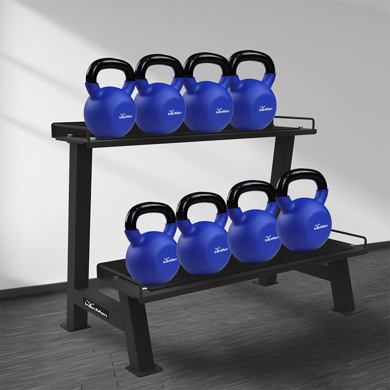 IronMan Two-Tier Kettlebell Storage Rack