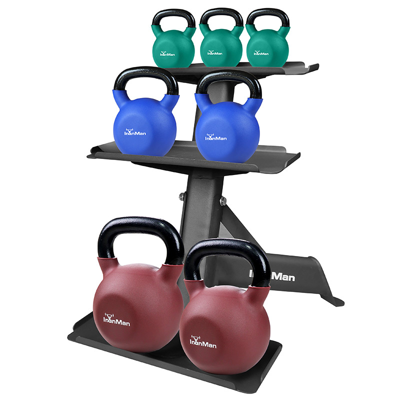 IronMan Three-Tier Kettlebell Storage Rack