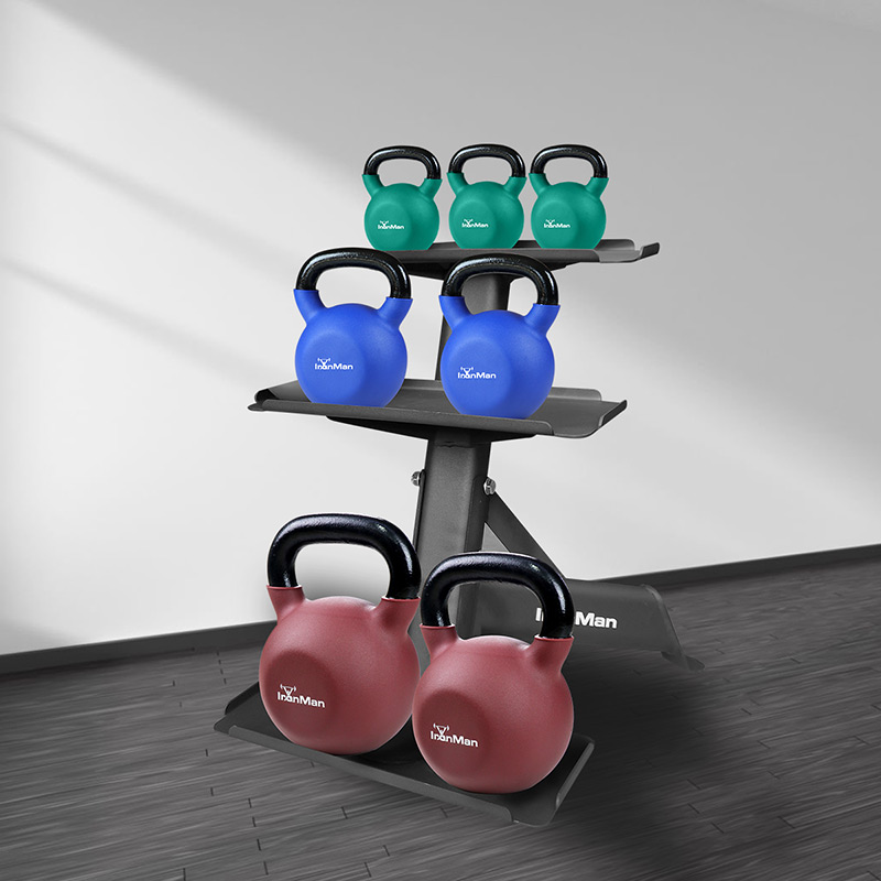 IronMan Three-Tier Kettlebell Storage Rack
