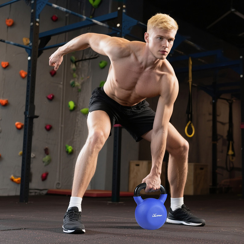 Ironman 32kg Cast Iron Coated Kettlebell