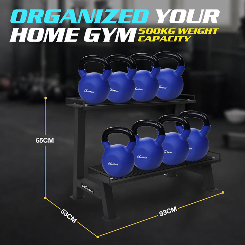 IronMan Two-Tier Kettlebell Storage Rack