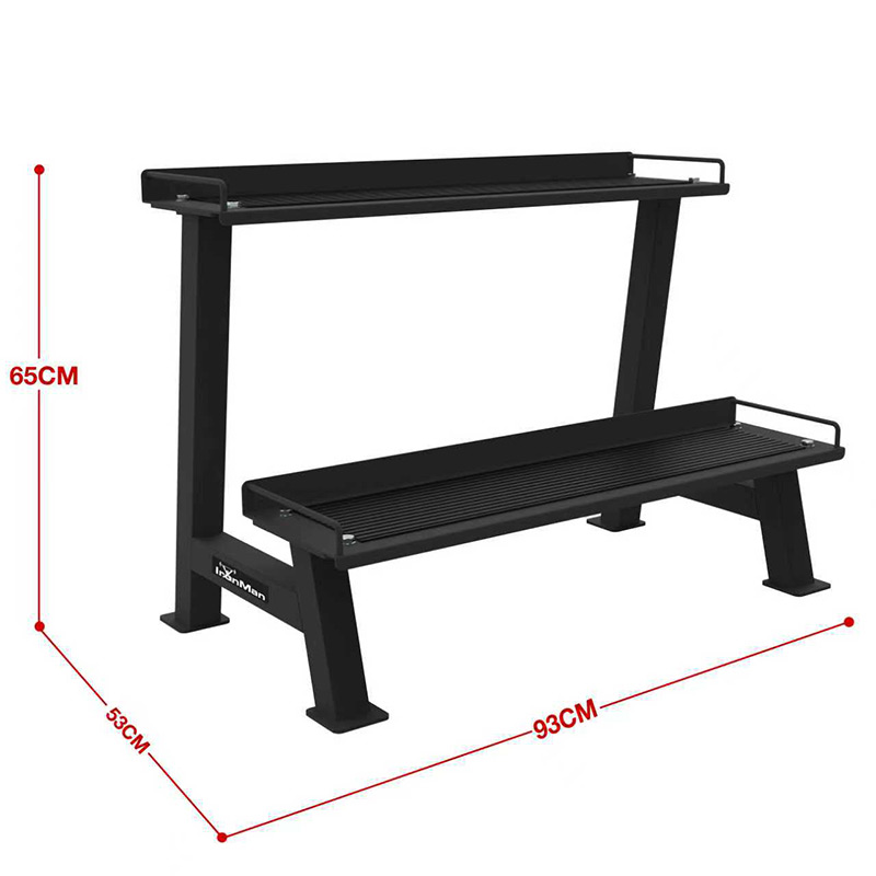 IronMan Two-Tier Kettlebell Storage Rack