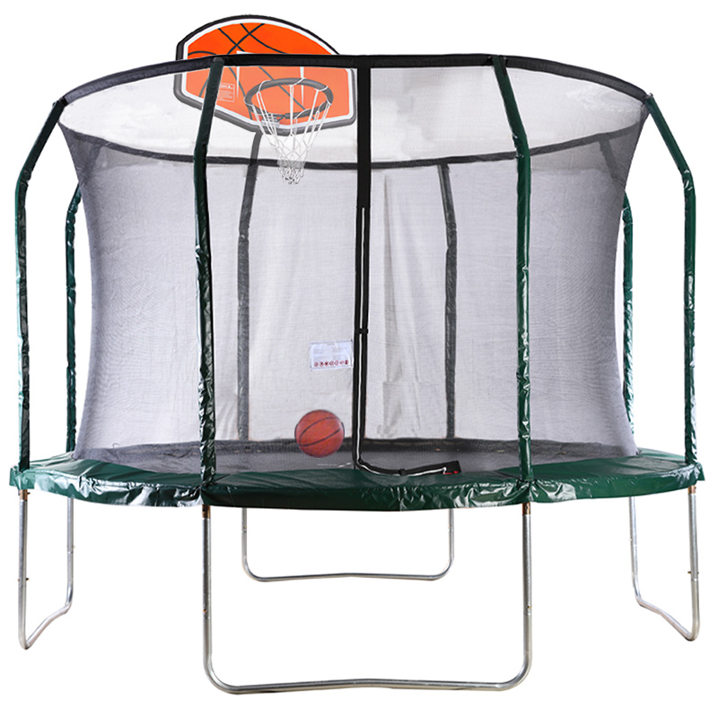 Big Air Extreme 12ft Trampoline with Safety Enclosure Green