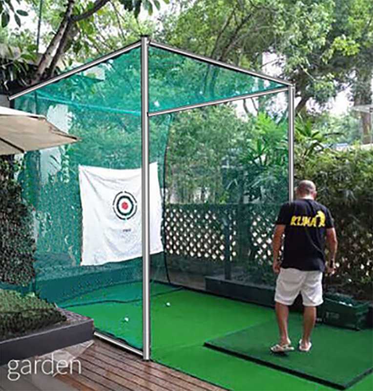 Hillman PGM 3m Semi-Commercial Golf Practice Cage and 1.2m Practice Mat Package