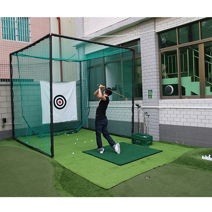 Hillman PGM 2m Heavy Duty Golf Practice Cage and 1.2m Practice Mat Package