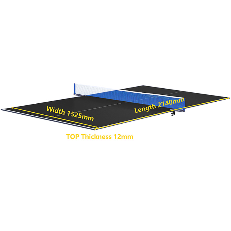 Air League Table Tennis Table Conversion Top – Black