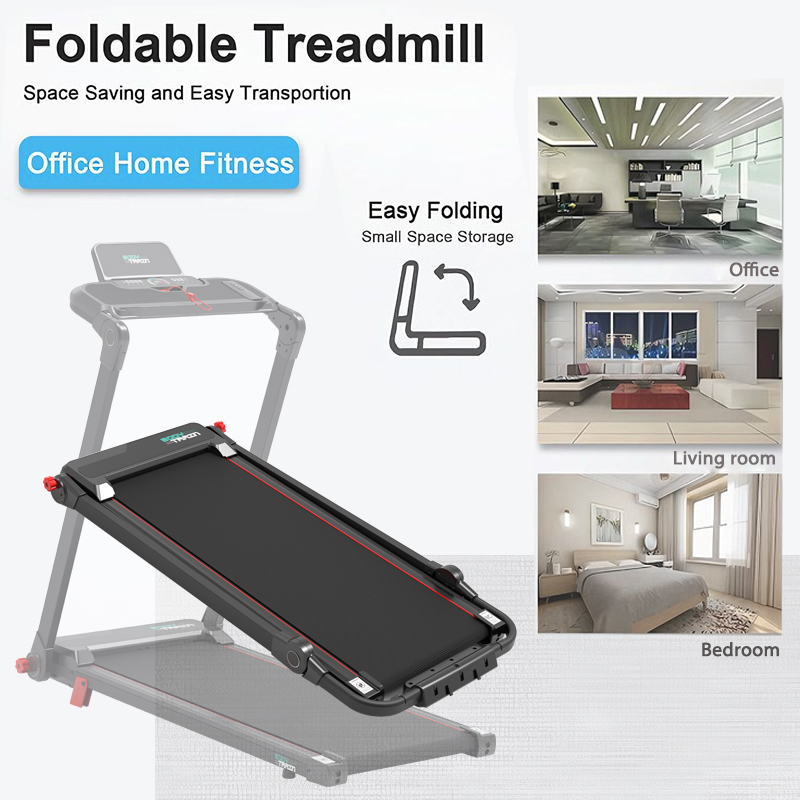 BodyTrain T-120 Motorised Folding Bluetooth Treadmill