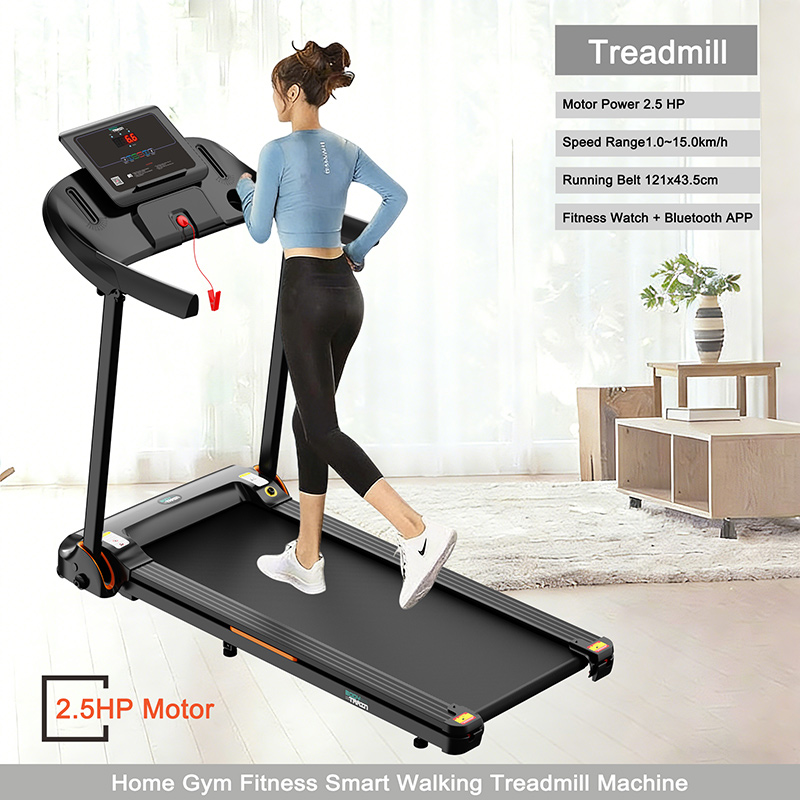 BodyTrain T150 Motorised Folding Bluetooth Treadmill