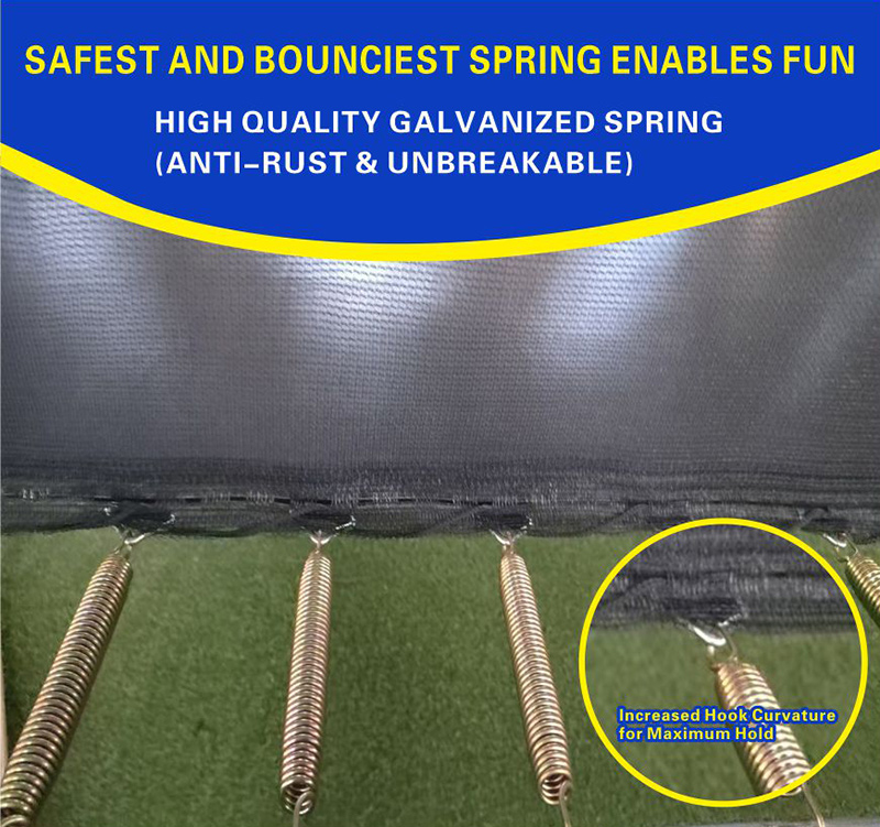 7x10ft Rectangular Trampoline with Safety Enclosure Grey - Free Ladder Shoe Tidy Anchor Kit Basketball Game